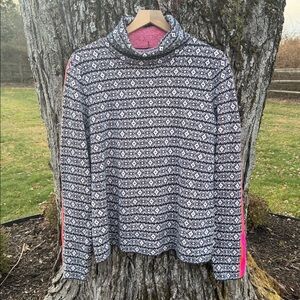 Anthropologie Maeve Fair Isle Ski Slope Jumper Knit Alpine Turtleneck Sweater